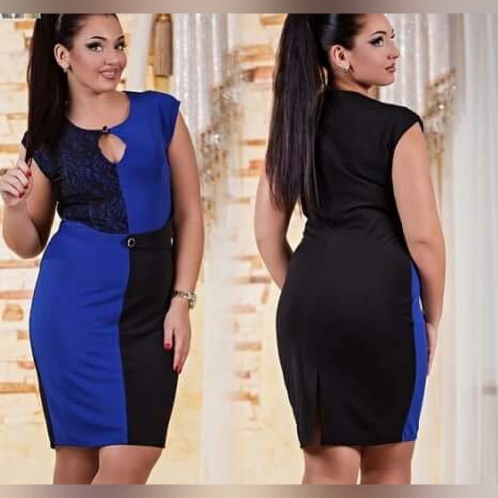 Blue Black Summer Dress